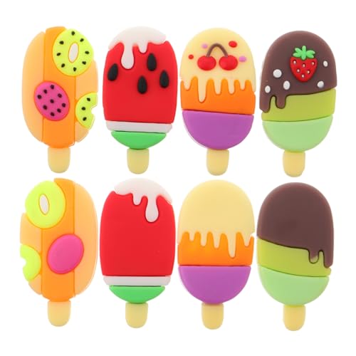 HANABASS 8 Stück Bunte Eiscreme Radiergummis Sommerliches Design Kreative Frucht Popsicle Form Lustige Schreibwaren Party Mitgebsel Schulbedarf Geschenk HANABASS 8 Stück Bunte Eiscreme Radiergummis Sommerliches Design Kreative Frucht Popsicle Form Lustige Schreibwaren Party Mitgebsel Schulbedarf Geschenk von HANABASS