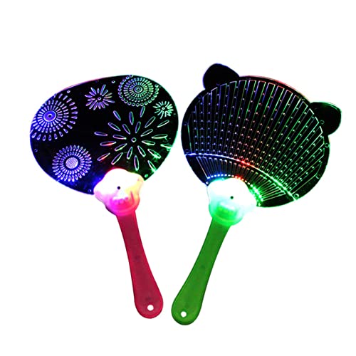 HANABASS 8 Stück Buntes LED Handventilator Tragbare Leuchtende für Partys und Auftritte Acrylkörper Verschiedene Lichtmuster für Jugendliche HANABASS 8 Stück Buntes LED Handventilator Tragbare Leuchtende für Partys und Auftritte Acrylkörper Verschiedene Lichtmuster für Jugendliche von HANABASS