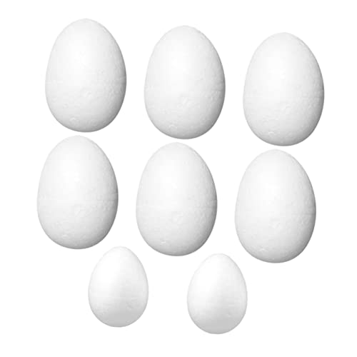 HANABASS 8 Stück Teiliges Deko aus Schaumstoff DIY Bemalbare Ostereier Langlebig und Sicher für Ostern Partys und Bastelkurse HANABASS 8 Stück Teiliges Deko aus Schaumstoff DIY Bemalbare Ostereier Langlebig und Sicher für Ostern Partys und Bastelkurse von HANABASS