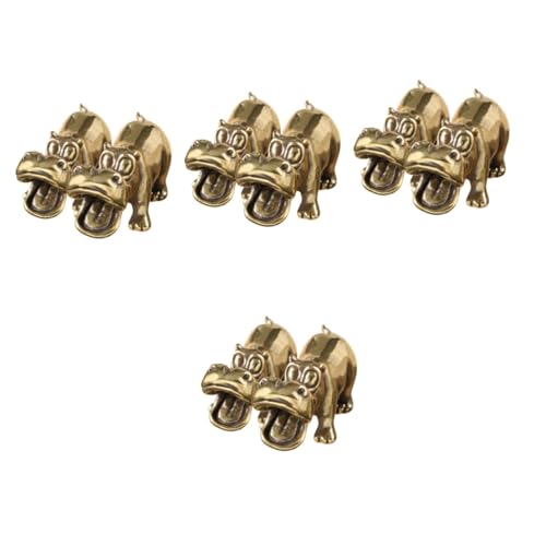 HANABASS 8 Stück Teiliges Hippo Deko aus Massivem Messing Vintage Tischfigur mit Feiner Handwerkskunst Robust und Langlebig Stilvolle Schreibtisch und Wohnraumdekoration für Freunde und HANABASS 8 Stück Teiliges Hippo Deko aus Massivem Messing Vintage Tischfigur mit Feiner Handwerkskunst Robust und Langlebig Stilvolle Schreibtisch und Wohnraumdekoration für Freunde und von HANABASS