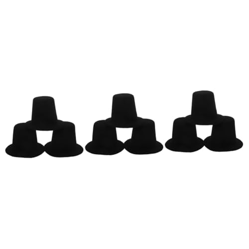 HANABASS 9 Stck. Mini Top Hat Schwarz Kleine Puppenhüte für DIY Bastelprojekte Accessoire Leicht und Kompakt für Puppen Cosplay und Partydekoration HANABASS 9 Stck. Mini Top Hat Schwarz Kleine Puppenhüte für DIY Bastelprojekte Accessoire Leicht und Kompakt für Puppen Cosplay und Partydekoration von HANABASS