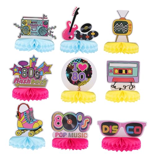 HANABASS 9Stücke Teiliges Waben für Jahre Party Retro Disco Tischdekoration für Geburtstagsfeiern und Zusammenkünfte Bringt Nostalgische Erinnerungen Zurück HANABASS 9Stücke Teiliges Waben für Jahre Party Retro Disco Tischdekoration für Geburtstagsfeiern und Zusammenkünfte Bringt Nostalgische Erinnerungen Zurück von HANABASS