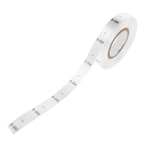 HANABASS Babykleidungsgröße Labelband Monate Monatsgrößen Etikett Waschbar Stoffgröße für Handarbeit und Nähprojekte HANABASS Babykleidungsgröße Labelband Monate Monatsgrößen Etikett Waschbar Stoffgröße für Handarbeit und Nähprojekte von HANABASS