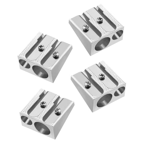 HANABASS Bleistiftspitzer 4 Stück Mini Buntstiftspitzer Für Großmengen Für Das Klassenzimmer Handspitzer Für Bleistifte Skizzenstiftspitzer Silber HANABASS Bleistiftspitzer 4 Stück Mini Buntstiftspitzer Für Großmengen Für Das Klassenzimmer Handspitzer Für Bleistifte Skizzenstiftspitzer Silber von HANABASS