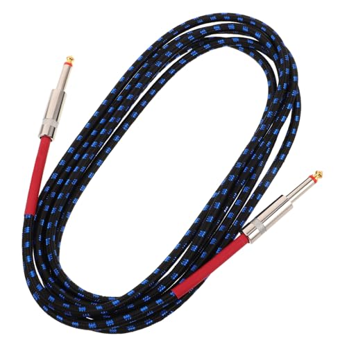 HANABASS Braided Electric Guitar Lead Professionelles Noise Reduction Kabel für Bass Gitarre Effektpedale Flexibles Amp Kabel für Keyboard Bühnenmusik HANABASS Braided Electric Guitar Lead Professionelles Noise Reduction Kabel für Bass Gitarre Effektpedale Flexibles Amp Kabel für Keyboard Bühnenmusik von HANABASS