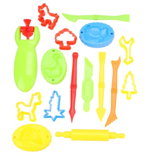 HANABASS DIY Bunte Knetformen Set Modellierwerkzeuge Umweltfreundliche Plastilin Werkzeuge für Kreatives und Formenlernen Set von HANABASS
