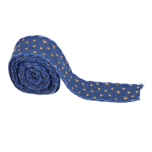 HANABASS Denim-Gurtband Bogenbänder gestaltetes Geschenkband Gimpenbesatz für Polstermöbel Jeansband. Jeansstoffband Nähen Sie ein Jeansband Band für die Party kleidung DIY band Polyester von HANABASS