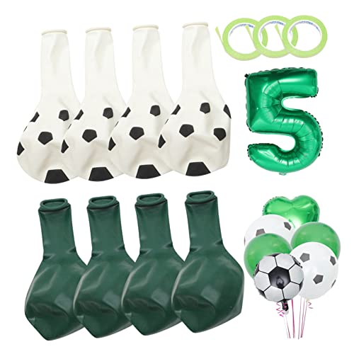 HANABASS Fußball Ballons Set Lustige Deko für Fußballgeburtstag Sicher und Wiederverwendbar für Partys Veranstaltungen und Einfache Handhabung von HANABASS