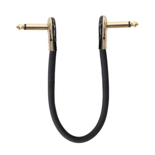 HANABASS Gitarre Kabel Vergoldet Hochwertiges Audio Verbindungskabel Instrumentenkabel Patchkabel für Gitarrenpedale und Musikinstrumente von HANABASS