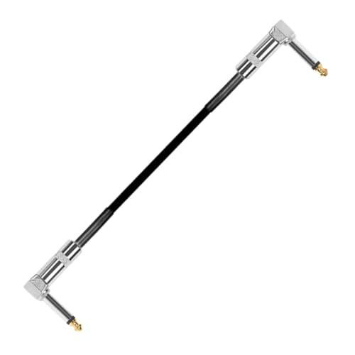 HANABASS Gitarrenpedalkabel Rauschunterdrückendes Effektkabel mit Metallköpfen für Studio und Live Auftritte Kompakt Langlebig und Transportabel für Gitarristen von HANABASS