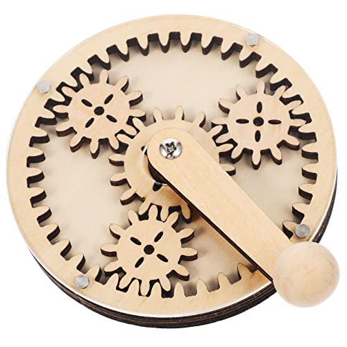 HANABASS Holz Busy Board Zahnräder DIY für Pädagogisches Lernspielzeug Feinmotorik Kreativität und Problemlösung Sicherer Holzbausatz für Frühe Entwicklung von HANABASS