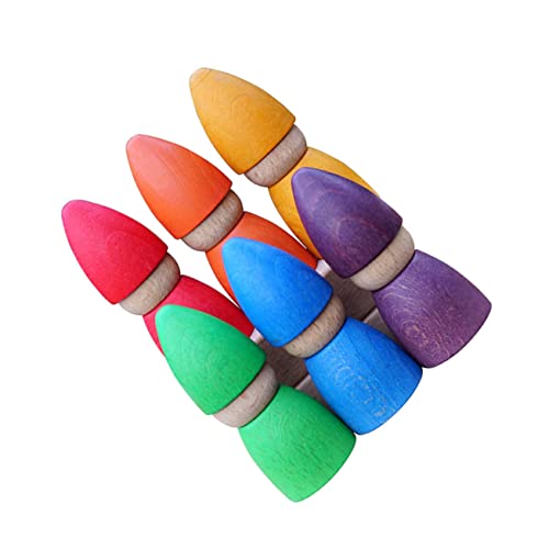 HANABASS Holzspielzeug Puppen Bunte Farbige Puppen Holzfiguren Lernspielzeug zur Farberkennung Montessori Stapelspielzeug für Kleinkinder Ab Jahren HANABASS Holzspielzeug Puppen Bunte Farbige Puppen Holzfiguren Lernspielzeug zur Farberkennung Montessori Stapelspielzeug für Kleinkinder Ab Jahren von HANABASS