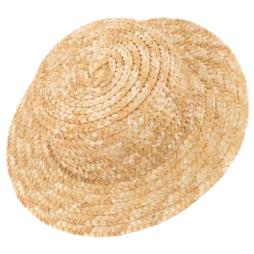HANABASS Kleine Strohhutpuppe Miniatur Mädchen Strohhalme Korb Zubehör für Babypuppen Puppenhut Niedlicher Hut Handgemachter Hut Mini-Hut aus Strohgeflecht kleine hüte Khaki HANABASS Kleine Strohhutpuppe Miniatur Mädchen Strohhalme Korb Zubehör für Babypuppen Puppenhut Niedlicher Hut Handgemachter Hut Mini-Hut aus Strohgeflecht kleine hüte Khaki von HANABASS