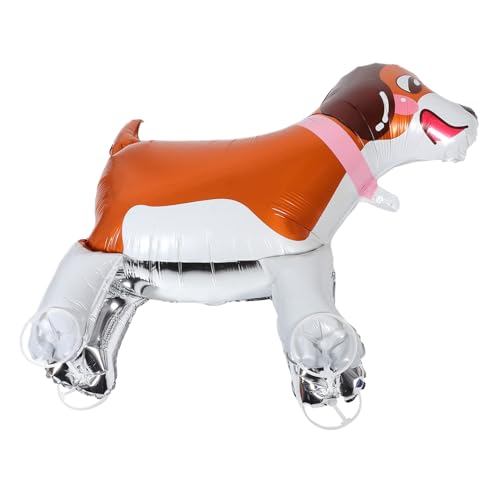 HANABASS Laufballon mit Rädern Geburtstags-Hundedekoration Dackel-Geburtstagsdekorationen Kinderpartyballons Ballon-Hund-Ornament Luftballons für gehende Hunde Tierballons Aluminiumfolie von HANABASS