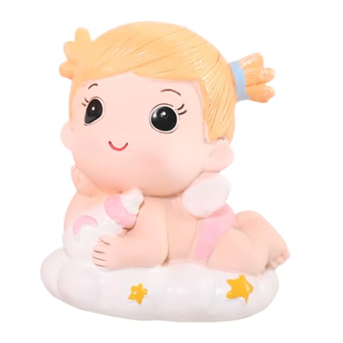 HANABASS Lovely Cake Decoration Mädchen Tortenornament für Geburtstagsfeiern Resin Tortenfigur für Dekoration für Zuhause und Partys von HANABASS