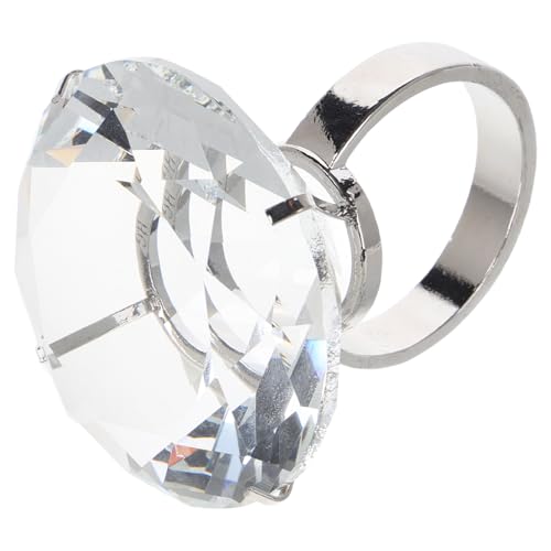 HANABASS Luxuriöser Simulierter Kristallring für Hochzeiten Dekoration für Verlobungen Party Layout Foto Requisiten Elegantes und Funkelndes Accessoire für Hochzeitsfeiern von HANABASS