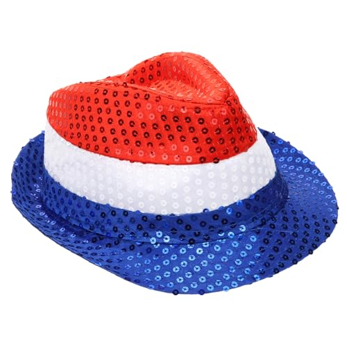 HANABASS Patriotischer Pailletten Hut Juli Independence Day Partyhut für Männer Damen Rot Weiß Blau Leichter Bequemer Us Flagge Fanartikel für Feierlichkeiten und Festivals HANABASS Patriotischer Pailletten Hut Juli Independence Day Partyhut für Männer Damen Rot Weiß Blau Leichter Bequemer Us Flagge Fanartikel für Feierlichkeiten und Festivals von HANABASS