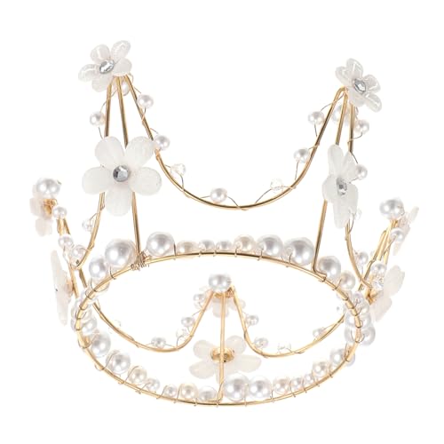 HANABASS Perlenbesetzter Kronen Cake Topper aus Hochwertiger und Langlebige Tortendeko für Geburtstag Party und Hochzeit Elegantes Braut Haaraccessoire Festliche Kuchenverzierung HANABASS Perlenbesetzter Kronen Cake Topper aus Hochwertiger und Langlebige Tortendeko für Geburtstag Party und Hochzeit Elegantes Braut Haaraccessoire Festliche Kuchenverzierung von HANABASS