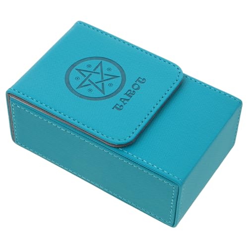 HANABASS Portable Tarot Cards Storage Box Magnetverschluss PU Leder Organizer für Tarotkarten Kompakte Aufbewahrungslösung für Kartenliebhaber Einfach zu Transportieren Reinigen von HANABASS