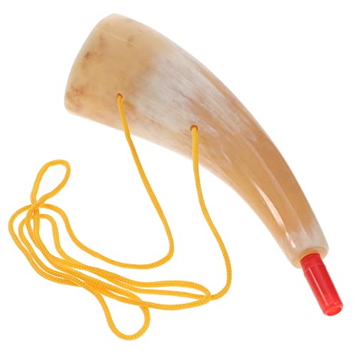 HANABASS Vikings Horn Tragbares Naturhorn mit Kreativem Design für Partys Zufällige Farbe für Outdoor Aktivitäten und Feierliche Anlässe von HANABASS