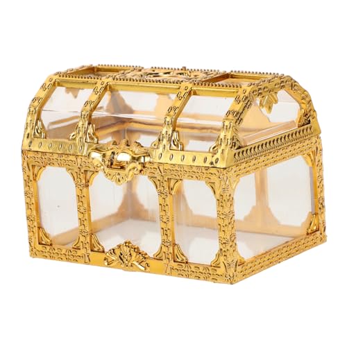 HANABASS Vintage Schatzbox für Hochzeiten Transparente Goldene Bonbonbox für Hochzeitsfeiern Geburtstagsfeiern und zum Aufbewahren von Süßigkeiten und Kleinen Schätzen HANABASS Vintage Schatzbox für Hochzeiten Transparente Goldene Bonbonbox für Hochzeitsfeiern Geburtstagsfeiern und zum Aufbewahren von Süßigkeiten und Kleinen Schätzen von HANABASS