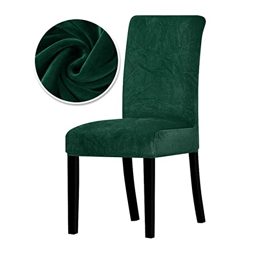 1/2/4/6 Stück Samtstoff Super Soft Stuhlhussen Bürositzbezüge Tretch Stuhlhussen Für Esszimmer Hotel, Dunkelgrün 25,6 Stück 1/2/4/6 Stück Samtstoff Super Soft Stuhlhussen Bürositzbezüge Tretch Stuhlhussen Für Esszimmer Hotel, Dunkelgrün 25,6 Stück von HANASE
