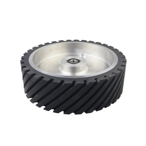 250 x 75 mm Gummi-Kontaktrad, dynamisch ausgewuchtet, arbeitet mit Schleifband, gerillt, 6004 installiert 20 250 x 75 mm Gummi-Kontaktrad, dynamisch ausgewuchtet, arbeitet mit Schleifband, gerillt, 6004 installiert 20 von HANASE