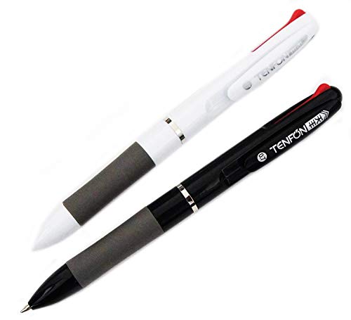 Farbige Kugelschreiber „Soft Gel Grip 3“, mit Druckmechanik, 4 Stück von HAND