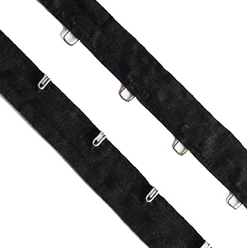 HE08 Silber Haken und Augen schwarz Tape, 5 m HE08 Silber Haken und Augen schwarz Tape, 5 m von HAND