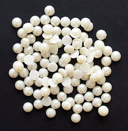 Hand® Runde Perlen Hotfix – Eisen auf Strass Diamantenform verschiedene Größen, pearl, D21 8mm - appx 300 a pack - appx 31.5g von HAND