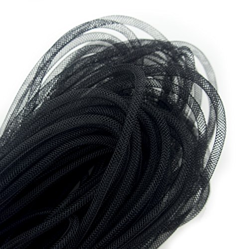 Hand® elastische leichte Millinery röhrenförmigen Crin Trim - Durchmesser 4 mm, ca 30 Meter pro Pack - schwarz von HAND