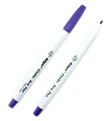 Premium Luft/Wasser löschbar Lila Stoff Marker Pen – 2 Stück von HAND