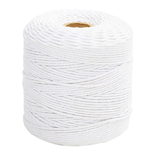 Handi Stitch Makramee Garn Weiß Baumwollkordel Natur – 2,5mm x 240m Weiße Kordel – Makramee Schnur Baumwolle Macrame Cord für Pflanzen, Makramee Schnullerkette, Basteln, Stricken, Hochzeit, Deko, DIY Handi Stitch Makramee Garn Weiß Baumwollkordel Natur – 2,5mm x 240m Weiße Kordel – Makramee Schnur Baumwolle Macrame Cord für Pflanzen, Makramee Schnullerkette, Basteln, Stricken, Hochzeit, Deko, DIY von HANDI STITCH