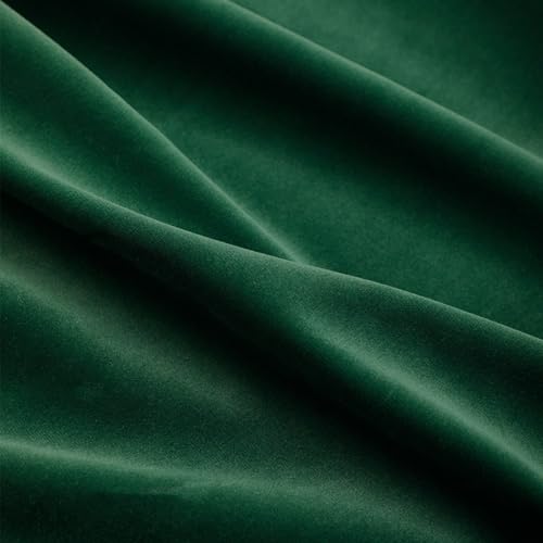HANGEENGS 1 Stück Grün Samt Vorhänge,Verdunklungsvorhang Blickdicht Samtvorhänge Mit Ösen Für Wohnzimmer Thermogardine Verdunkelungsgardinen Für Gardinen,Beryl,177x90 cm(BxH) von HANGEENGS