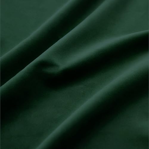 HANGEENGS 1 Stück Grün Samt Vorhänge,Verdunklungsvorhang Blickdicht Samtvorhänge Mit Ösen Für Wohnzimmer Thermogardine Verdunkelungsgardinen Für Gardinen,Emerald,85x305 cm(BxH) von HANGEENGS