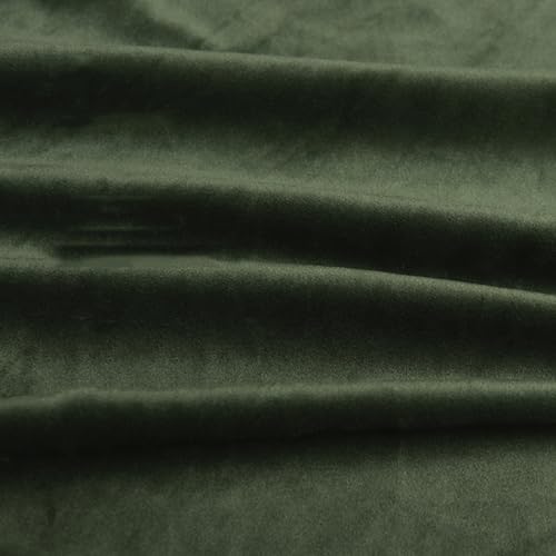 HANGEENGS 1 Stück Grün Samt Vorhänge,Verdunklungsvorhang Blickdicht Samtvorhänge Mit Ösen Für Wohnzimmer Thermogardine Verdunkelungsgardinen Für Gardinen,Forest Green,70x180 cm(BxH) von HANGEENGS