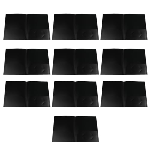 HANGELI 10 Stück/Set Briefgröße Ordner mit zwei Taschen, Aktenordner, zwei Taschen, Schul-, Büro- und Klassenzimmerbedarf von HANGELI