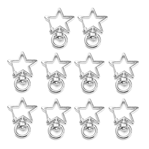 HANGELI 10 Stück / Mond hohle Schlüsselkette Schlüsselringe Schlüsselanhänger Zubehör Karabinerverschluss Schmuckherstellung HANGELI 10 Stück / Mond hohle Schlüsselkette Schlüsselringe Schlüsselanhänger Zubehör Karabinerverschluss Schmuckherstellung von HANGELI