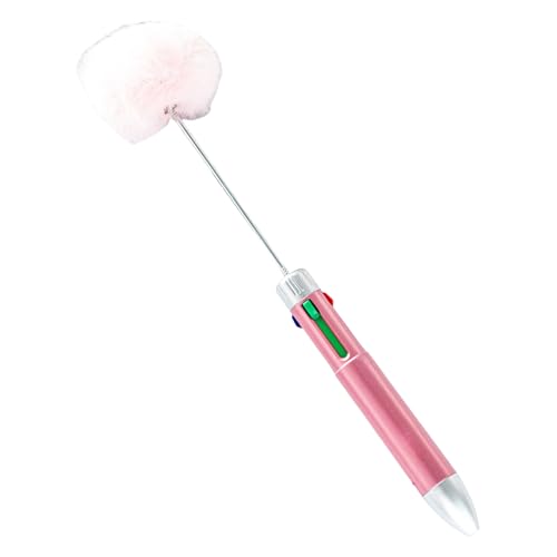 HANGELI 4-in-1 Perlenstift, mehrfarbiger Kugelschreiber, 4 Farben in 1, einziehbarer Kugelschreiber für Schüler und Lehrer von HANGELI