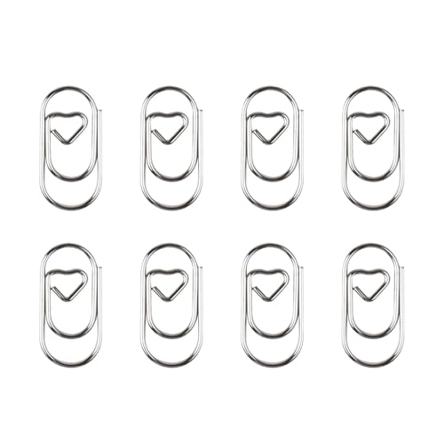 HANGELI Bunte Herz-Büroklammern, 20 mm, kleine Metall-Büroklammern, Aktenhalter, Clip, Metall-Lesezeichen zum Binden von Dateien, Dokumenten, 80 Stück HANGELI Bunte Herz-Büroklammern, 20 mm, kleine Metall-Büroklammern, Aktenhalter, Clip, Metall-Lesezeichen zum Binden von Dateien, Dokumenten, 80 Stück von HANGELI