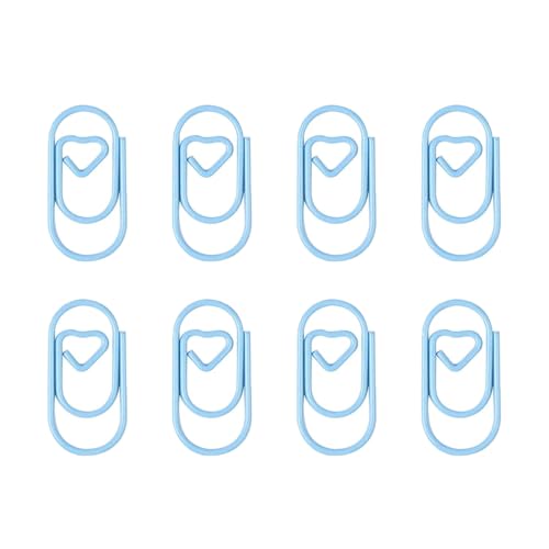 HANGELI Bunte Herz-Büroklammern, 20 mm, kleine Metall-Büroklammern, Aktenhalter, Clip, Metall-Lesezeichen zum Binden von Dateien, Dokumenten, 80 Stück HANGELI Bunte Herz-Büroklammern, 20 mm, kleine Metall-Büroklammern, Aktenhalter, Clip, Metall-Lesezeichen zum Binden von Dateien, Dokumenten, 80 Stück von HANGELI