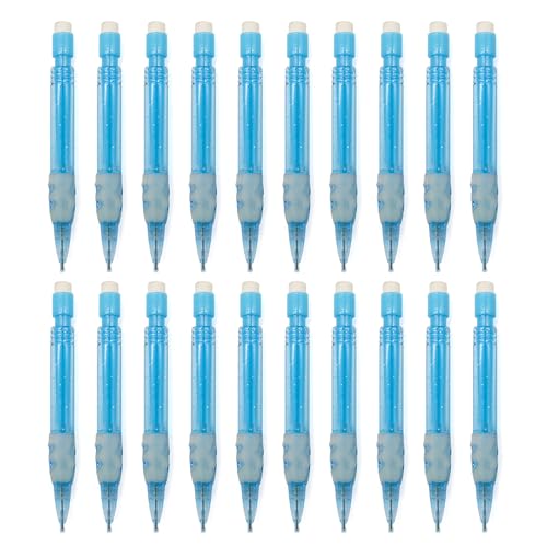 HANGELI Kleine Druckbleistifte, 0,7 mm, kurz, automatisch, mit kleinem Radiergummi, zum Schreiben, Zeichnen, Skizzieren, 20 Stück HANGELI Kleine Druckbleistifte, 0,7 mm, kurz, automatisch, mit kleinem Radiergummi, zum Schreiben, Zeichnen, Skizzieren, 20 Stück von HANGELI