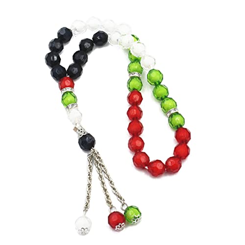 HANGELI Rosenkranz-Perlen, Gebetsperlen, 33 Fingerperlen, 10 mm, farbige Acrylperlen für die Herstellung von Armbändern HANGELI Rosenkranz-Perlen, Gebetsperlen, 33 Fingerperlen, 10 mm, farbige Acrylperlen für die Herstellung von Armbändern von HANGELI