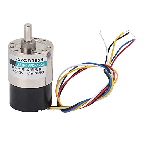 Bürstenloser Motor Mini -Geschwindigkeitsreduzierung DC12V CNC -Maschinerie XD37GB3525 Ruhig und Verschleiß kleiner Kupfermaterial (200 UPM/min) von HANHEFLY