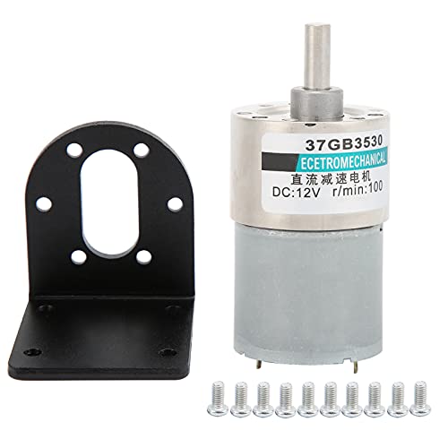 DC -Zahnradmotor Mikro kleiner Geschwindigkeit großer Torsion uermagnet 12V XD37GB3530 -Halterung für Robotik (100 u/min) von HANHEFLY