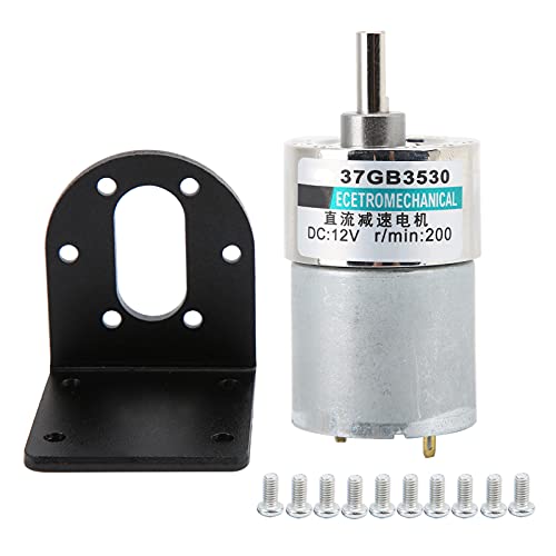 DC -Zahnradmotor Mikro kleiner Geschwindigkeit großer Torsion uermagnet 12V XD37GB3530 -Halterung für Robotik (200 upm/min) von HANHEFLY