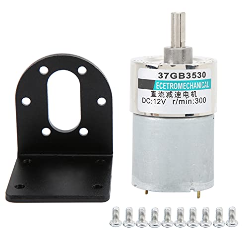 DC -Zahnradmotor Mikro kleiner Geschwindigkeit großer Torsion uermagnet 12V XD37GB3530 -Halterung für Robotik (300 u/min) von HANHEFLY