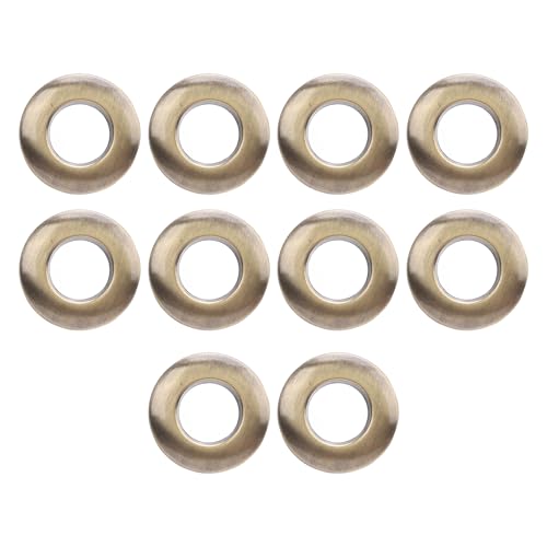 Runde Ösen doppelte Seite Rollte Metall -Jungtiere für Lederhandwerkskleidungsschuhe (Bronze) von HANHEFLY