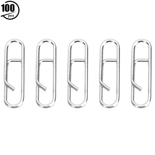 Sicherheitsstahl aus Edelstahl Oval Pin Clip für Fischereikackle Home Outdoor Verwenden Sie 100 PCs Packung (S) von HANHEFLY