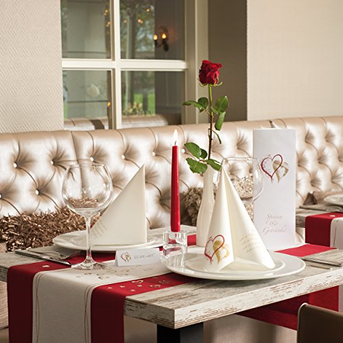 HANTERMANN Servietten Liebe rot Premium Airlaid STOFFÄHNLICH | 25 Stück | 40 x 40cm | Hochzeitsserviette | hochwertige Serviette für Valentinstag, Hochzeit, Geburtstag, Feier, Party | Made in Germany HANTERMANN Servietten Liebe rot Premium Airlaid STOFFÄHNLICH | 25 Stück | 40 x 40cm | Hochzeitsserviette | hochwertige Serviette für Valentinstag, Hochzeit, Geburtstag, Feier, Party | Made in Germany von HANTERMANN